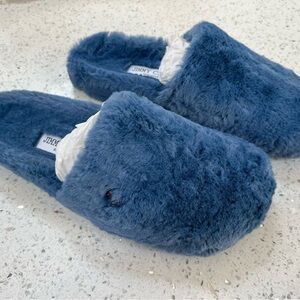 Jimmy Choo Plush Blue Slippers